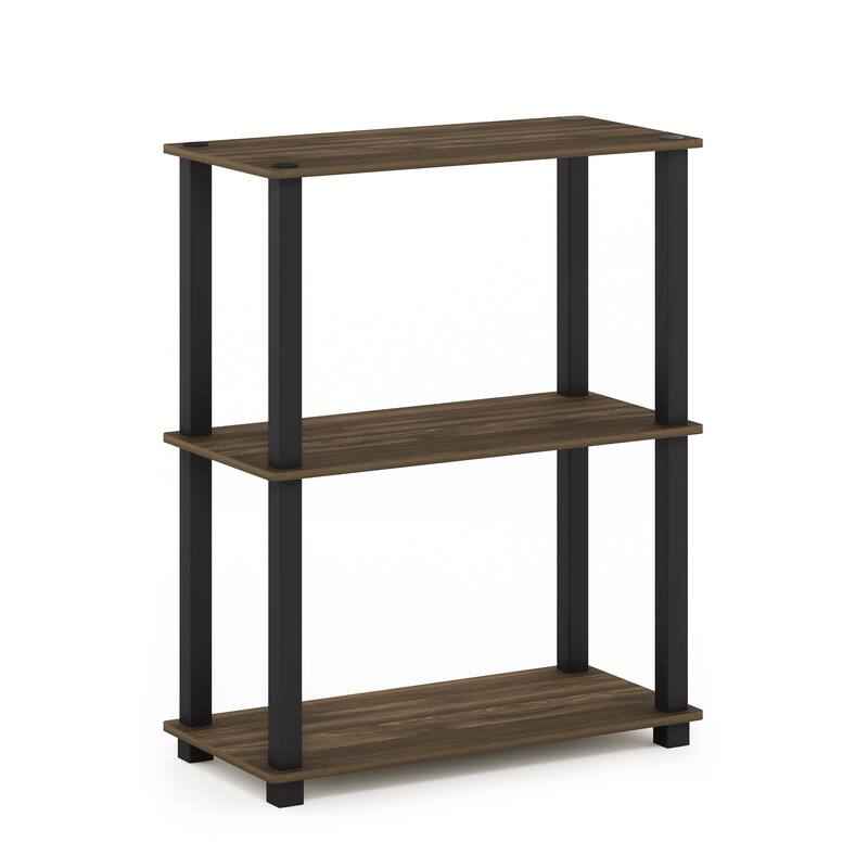 Furinno Turn-S-Tube 3-Tier Compact Multipurpose Shelf Display Rack with Square Tube