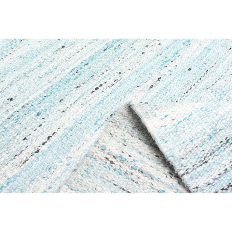 ECARPETGALLERY Flat-Weave Ankara FW Turquoise Wool Kilim - 5'3 x 7'9