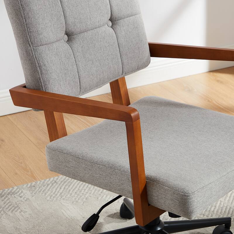 Art Leon Swivel Accent Home Office Chair with Adjustable Height