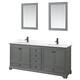 Option Dark Gray / White Quartz Top / Matte Black