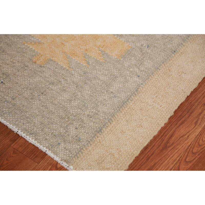 Hand Woven Oriental 100% Jute Carpet Southwestern Modern Beige & Ivories Kilim Area Rug - 10' 0'' X 8' 5''