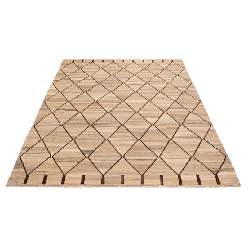 Sivas Beige, Tan Kilim 8'6" x 11'5" - 8'6 x 11'5