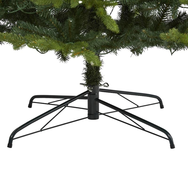 9Ft Christmas Tree with Lights - Holiday Fir Tree, 800 LED, 2854 Tips, Indoor Decor - Green - 108