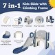 preview thumbnail 15 of 22, Kids Slide Playset Structure 7 in 1 with Slide and Basketball Hoop