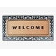 preview thumbnail 24 of 28, A1HC Rubber and Coir Heavy Duty, Flock Welcome Doormat, 30" X 60" Black/Beige Flocked Welcome