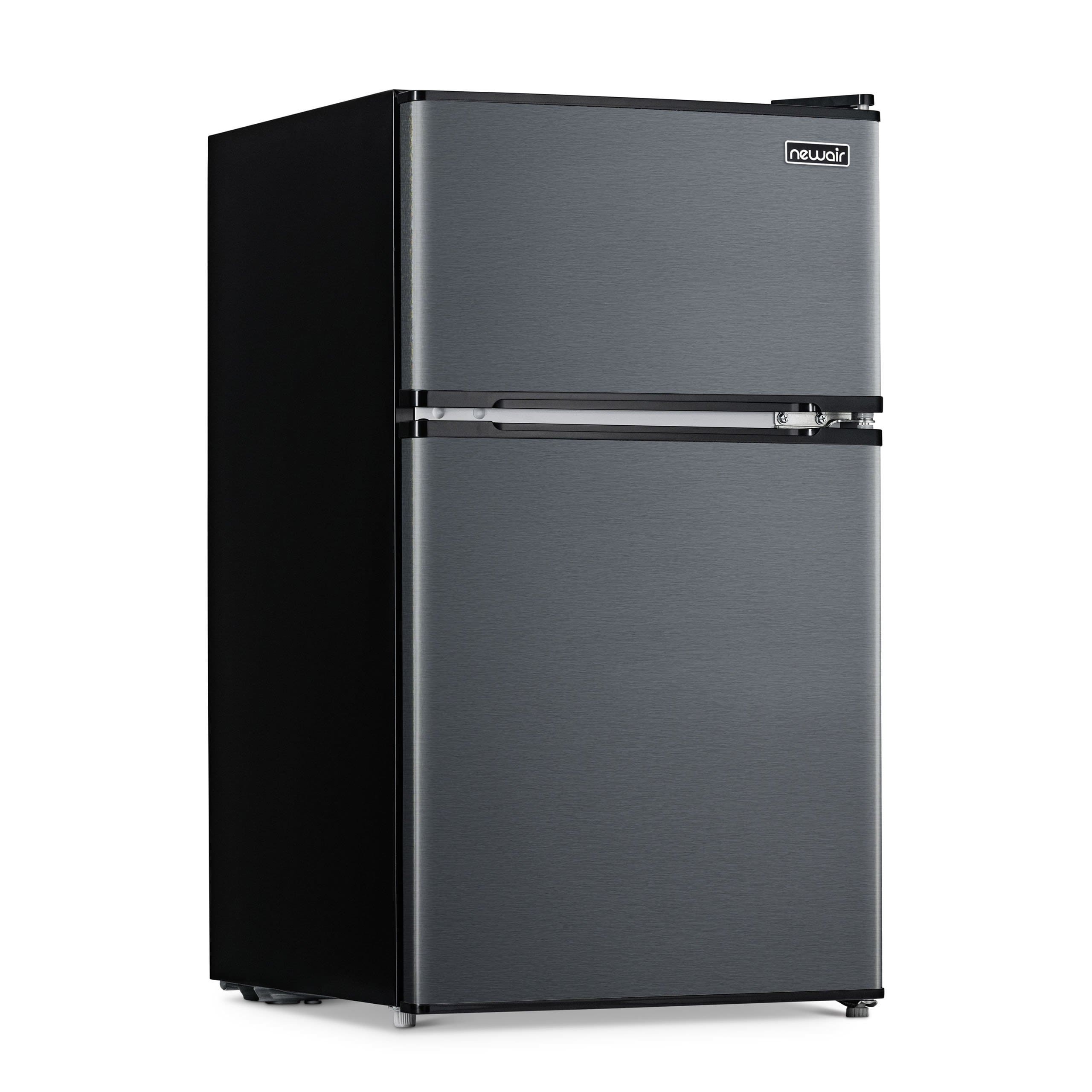 NewAir 3.1 Cu. Ft. Black Compact Mini Refrigerator with Freezer, Auto Defrost, Can Dispenser and Energy Star