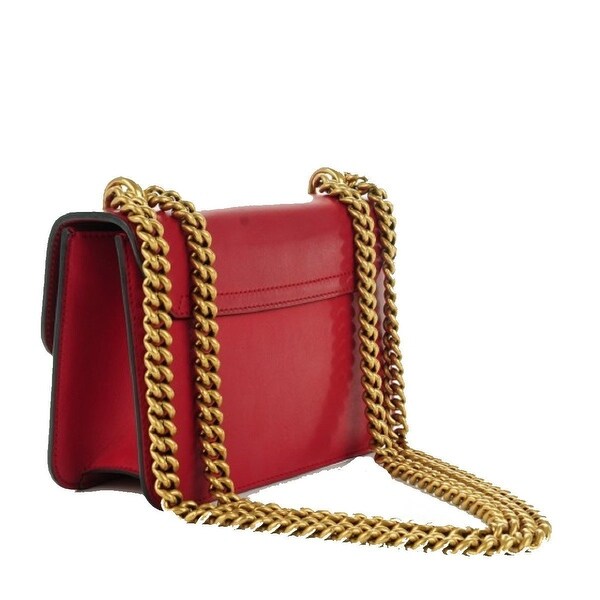 red gucci bag with gold chain