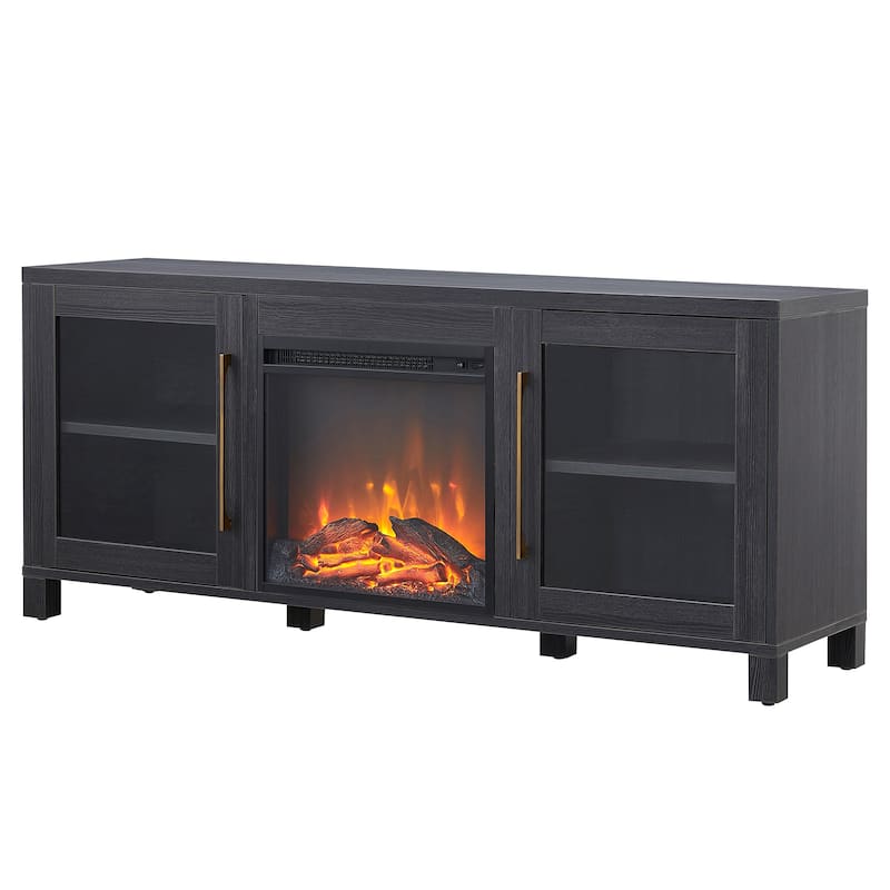 Quincy TV Stand with Fireplace Insert