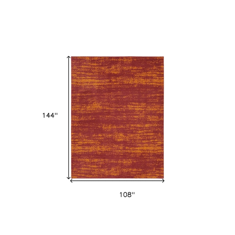 HomeRoots Abstract Contemporary Rectangle Outdoor Rug - 9' X 12'