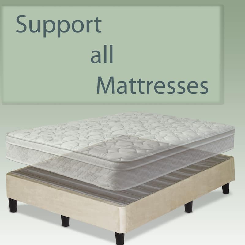 Onetan Beige 13-inch Minimalist Platform Bed