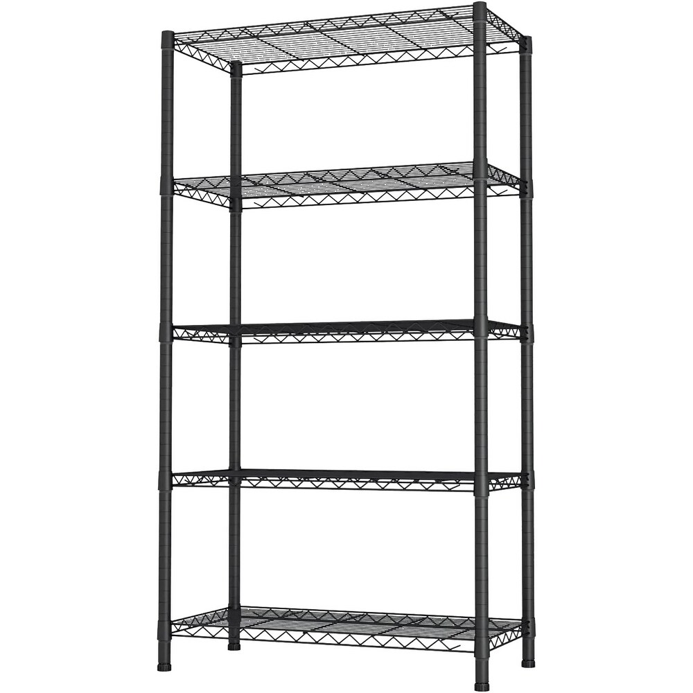5-Shelf Adjustable, Heavy Duty Storage Shelving Unit