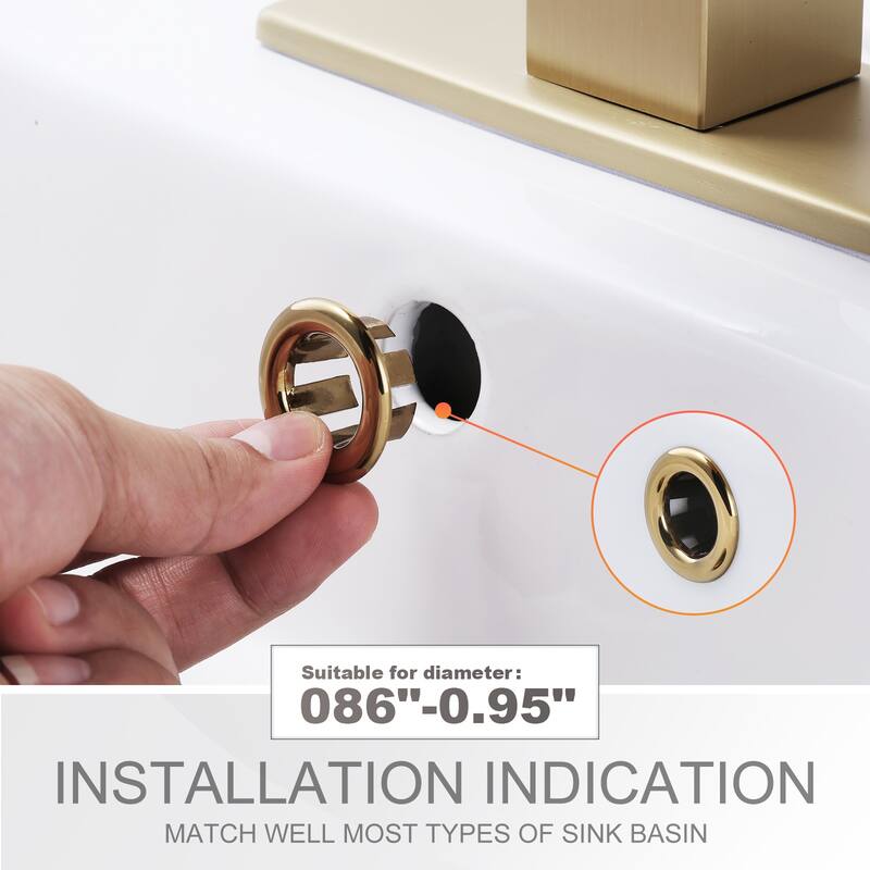 WOWOW 1.2 in. Sink Basin Trim Overflow Cover (6-Pack)