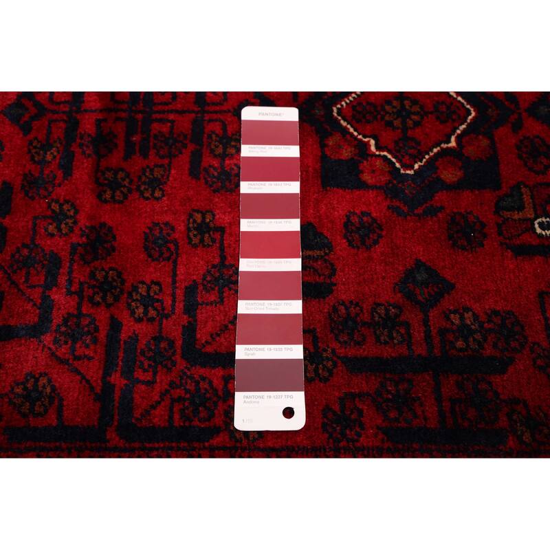 ECARPETGALLERY Hand-knotted Finest Khal Mohammadi Red Wool Rug - 6'7 x 9'9