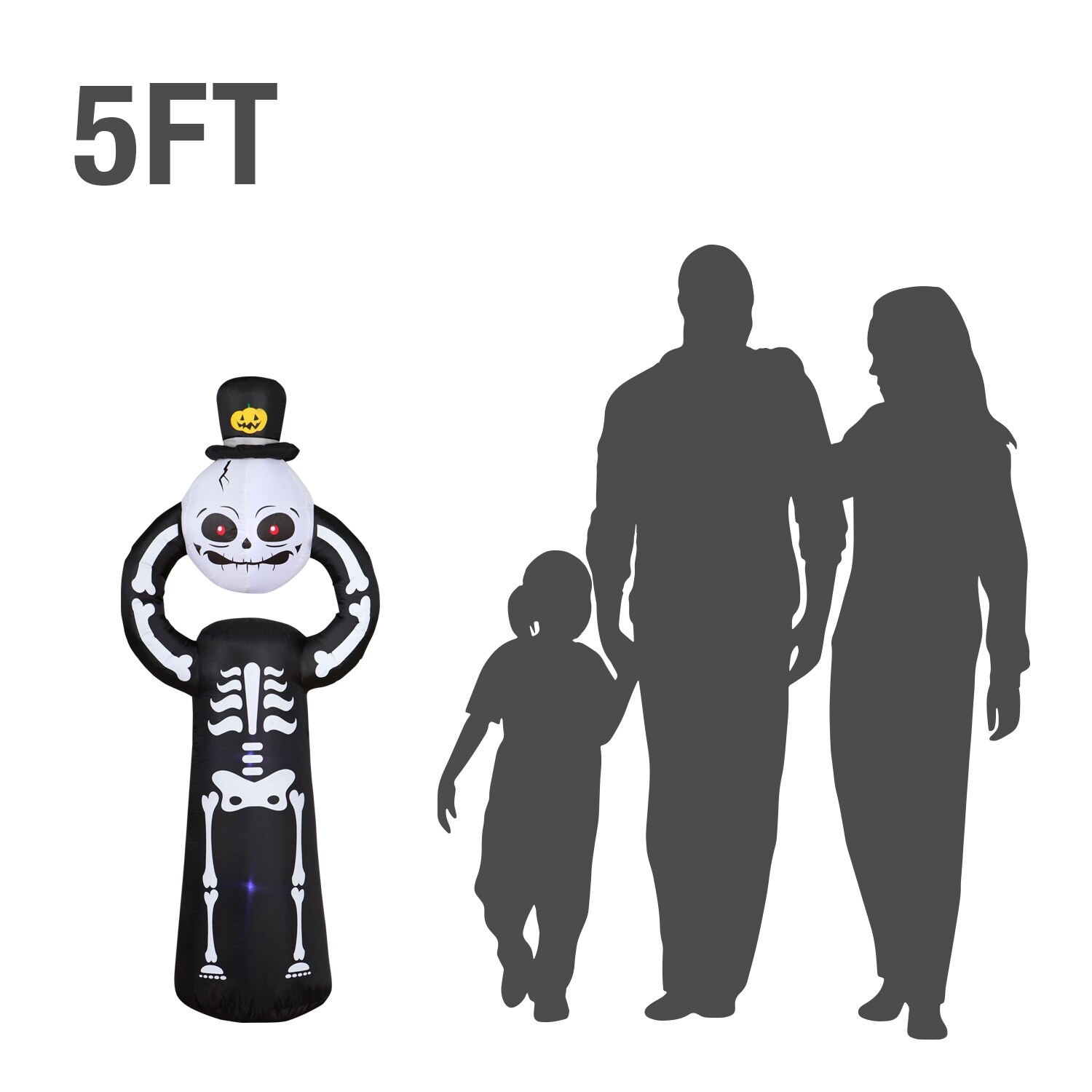 Shop Holidayana 5 Ft Headless Skeleton Halloween Inflatable