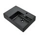 preview thumbnail 5 of 19, Swiss Madison St. Tropez Ceramic Wall Hung Sink with Right Side Faucet Mount - 24"x18"