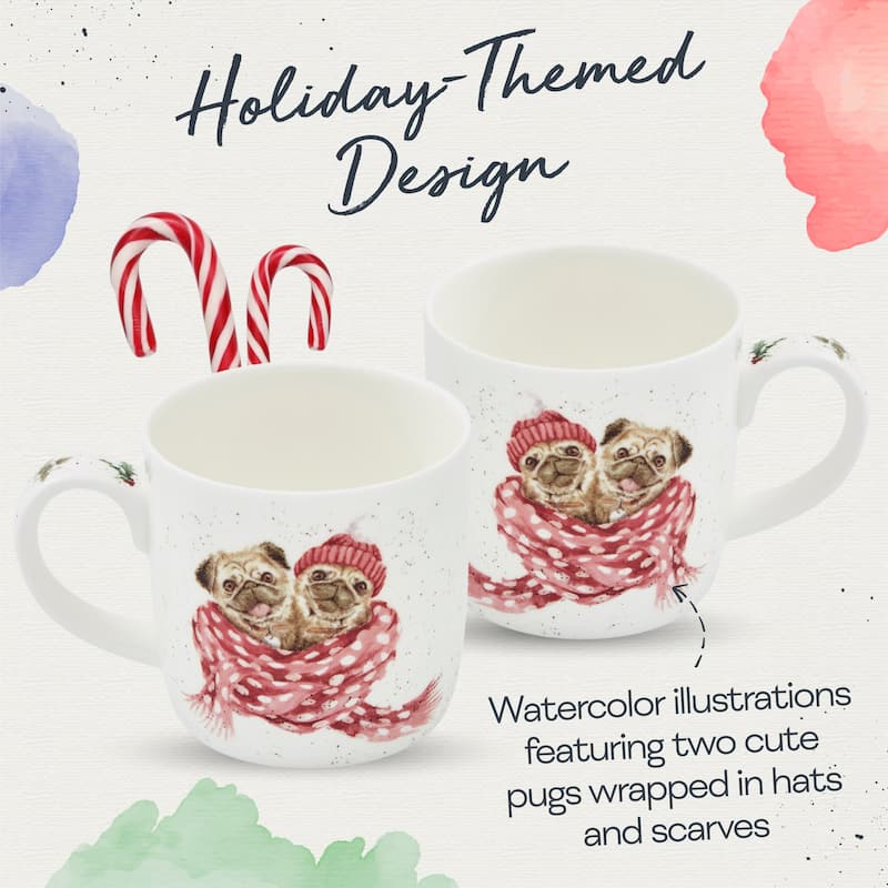 Royal Worcester Holiday Wrendale Designs 14 oz Mug