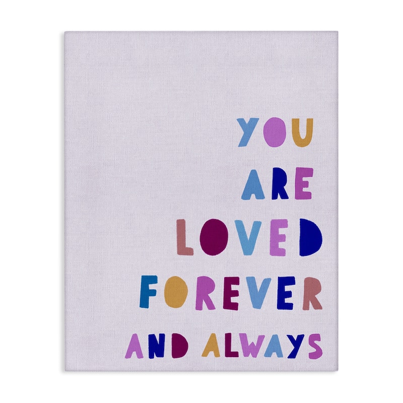 Stupell You Are Loved Forever Canvas Wall Art Design By Leah Straatsma - 30 x 40