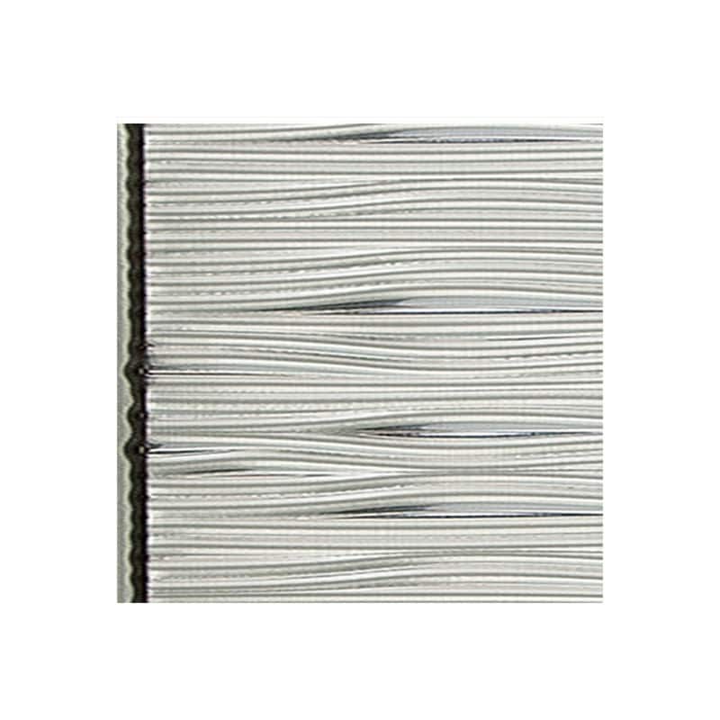 FASÄDE Waves Horizontal 4-foot x 8-foot PVC Wall Panel in Brushed Aluminum - Sample