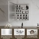 preview thumbnail 6 of 30, Modland Single Door Bathroom Medicine Cabinet with Mirror Adjustable Shelves,Recessed or Surface Mount