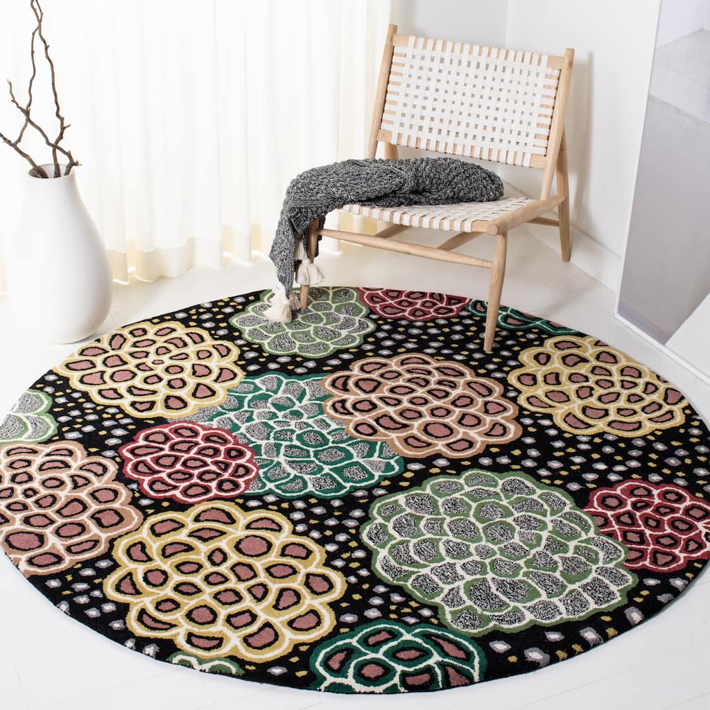 SAFAVIEH Handmade Soho Laci Floral N.Z. Wool Rug