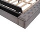 preview thumbnail 8 of 16, Queen Size Upholstery Storage Platform Bed with Storage Space on both Sides and Footboard