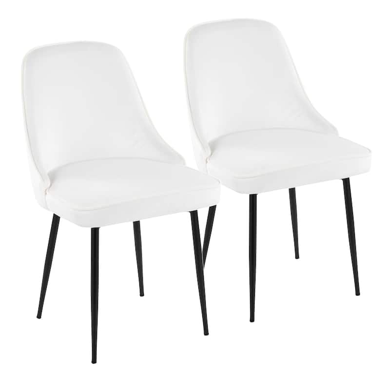 Silver Orchid Naldi Contemporary-Glam Velvet Dining Chair (Set of 2)