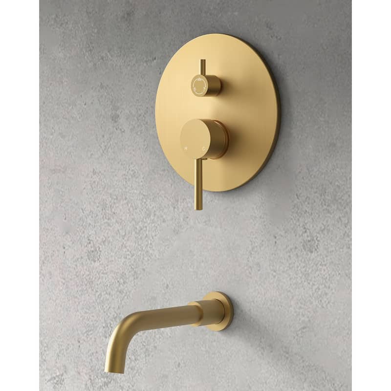 GRANDJOY 3-in-1 Shower Faucet System 10 Inch Rainfall Shower Head with Tub Spout Bathroom Shower Faucets