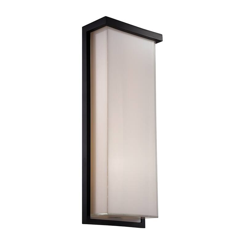 Ledge 8in LED Indoor or Outdoor Wall Light 2700K - Black - 20-inch