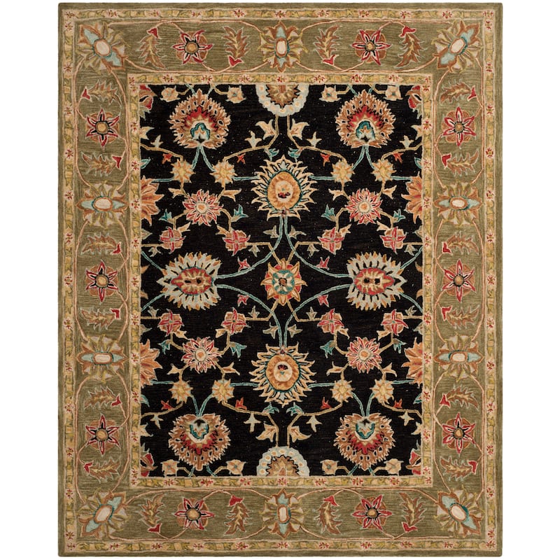 SAFAVIEH Handmade Anatolia Elmaz Traditional Oriental Hand-spun Wool Rug