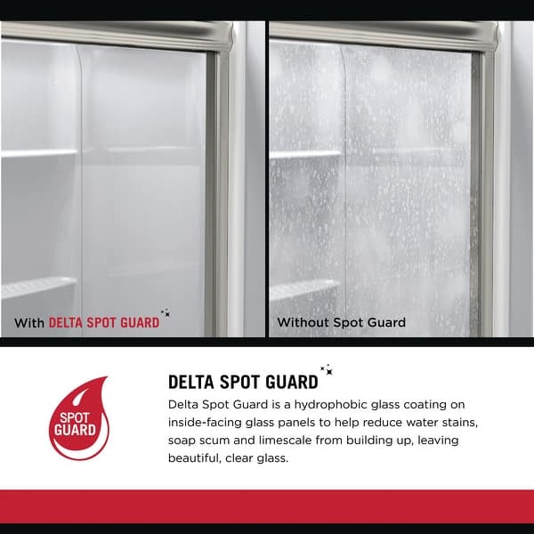 Delta Sd3172307 Trinsic 60 Wide Sliding Semi Frameless Shower Door Nickel 29568845 Delta Sd3172307 Trinsic 60 Wide Sliding Semi Frameless Shower Door Nickel 29568845