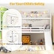 preview thumbnail 16 of 25, Twin over Twin Bunk Bed with Slide and 2-Step Storage Staircase