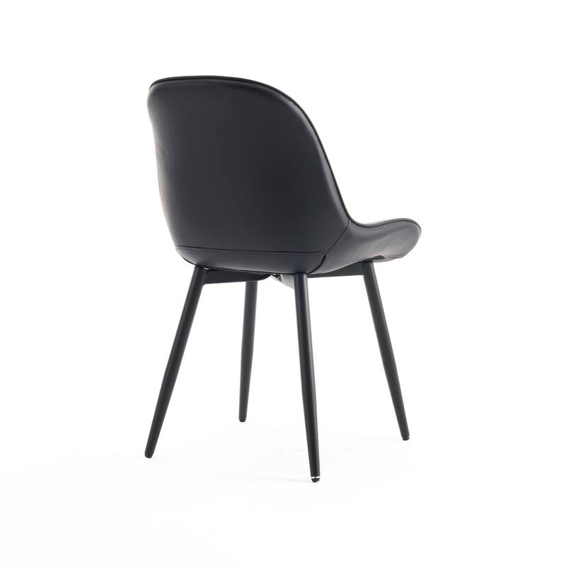 Modern Dining Chairs Set of 2 with Curved Backrest