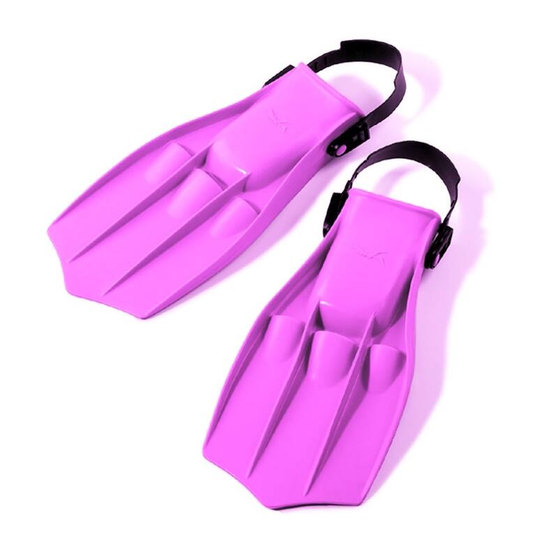 11.25" Florescent Pink Dolphin Recreational Swim Fins