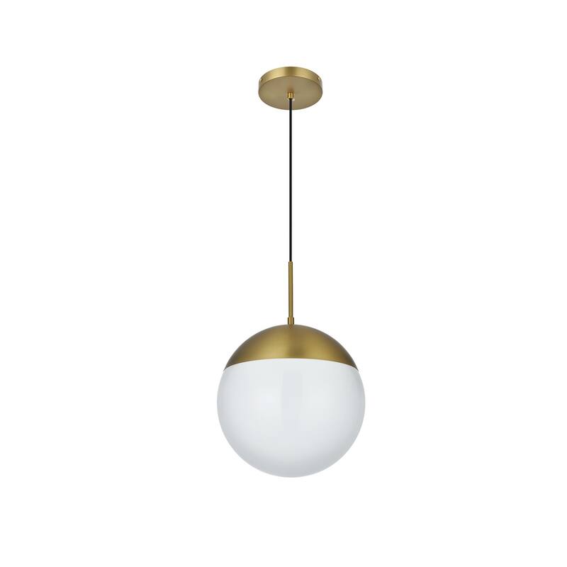 Elegant Lighting Eclipse Single Light 12" Wide Pendant with Frosted