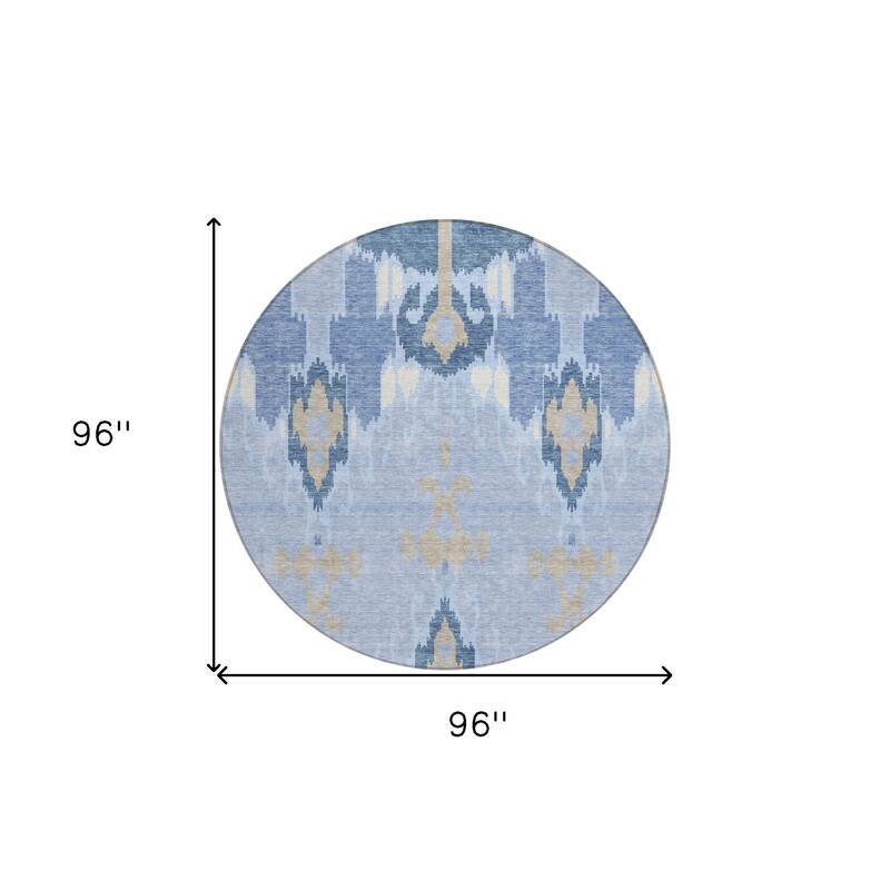HomeRoots Ikat Transitional Rectangle Outdoor Rug