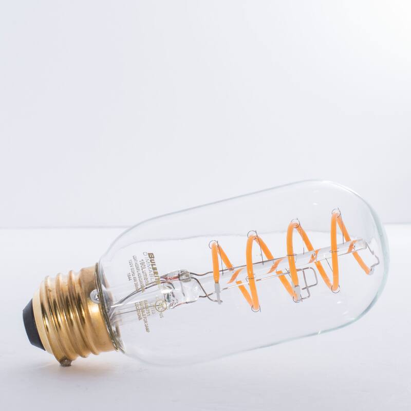 Bulbrite Pack of (2) 4 Watt Dimmable Antique Nostalgic Curved Filament LED Bulb