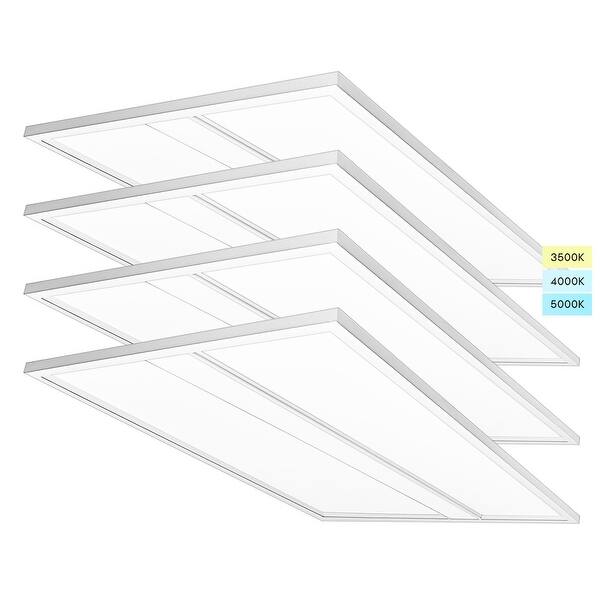 Luxrite 2x4 FT LED Panel Lights 30/40/50W, 3CCT 3500K/4000K/5000K, 3300