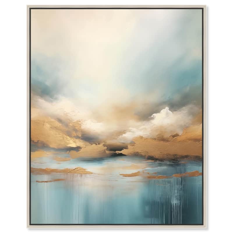Cloudscape in Gold I Canvas by Art Remedy - Silver - 16" x 20"