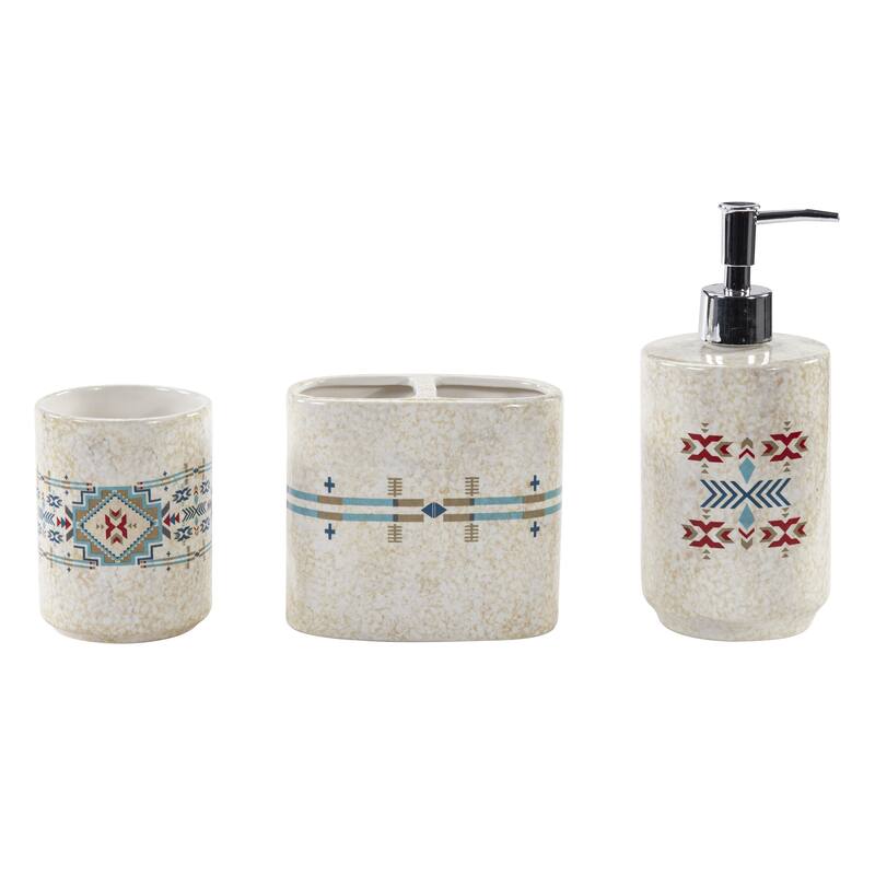 Paseo Road by HiEnd Accents Spirit Valley Ceramic Countertop Bathroom Set, 3PC