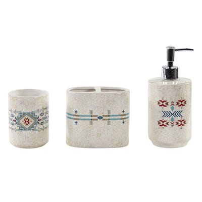 Paseo Road by HiEnd Accents Spirit Valley Ceramic Countertop Bathroom Set, 3PC