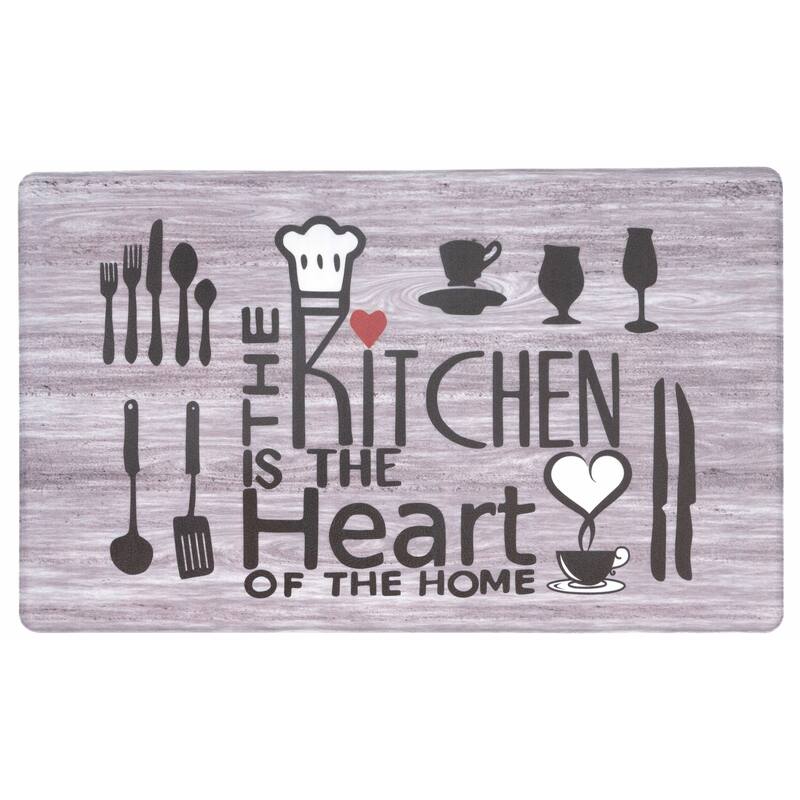 World Rug Gallery 'Kitchen is the Heart of the Home' Anti-fatigue Mat