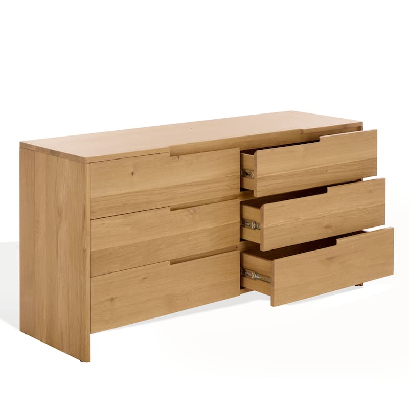 SAFAVIEH Couture Riverside Oak Wood 6-Drawer Dresser