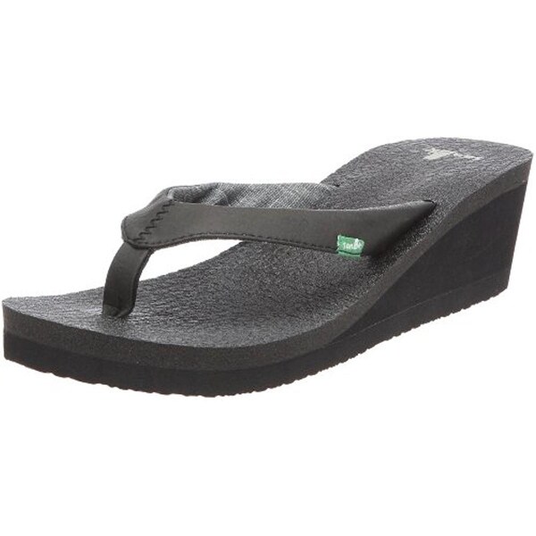 sanuk women's yoga mat wedge flip flop sandal