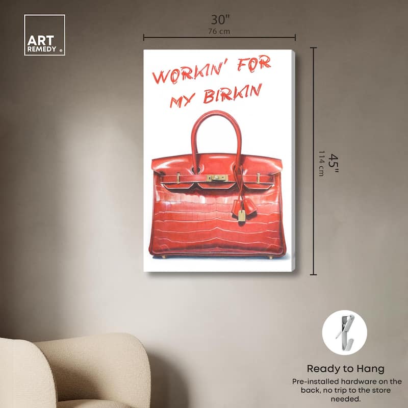 Doll Memories - Red Dream Canvas by Art Remedy, Gallery Wrapped