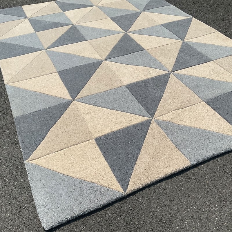 HERAT ORIENTAL Hand-tufted Geometric Panel Design Wool Rug Collection