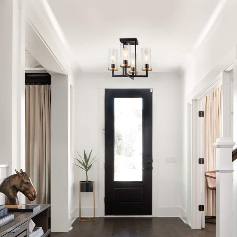 Modern Drum Light Chandelier Industrial Dining Room Light Fixtures