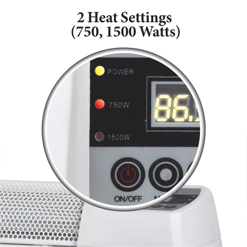 30" Electric Baseboard Convection Heater with Digital Display Temperature Control