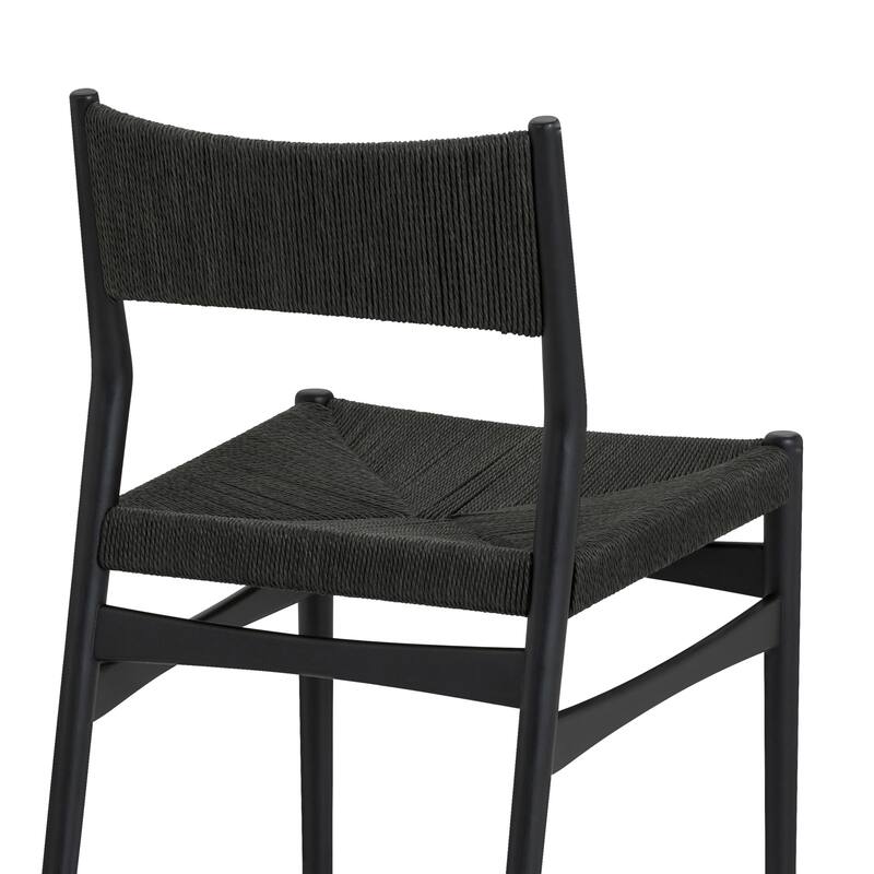 Pasadena Erie 5 Piece Round Dining Set with Paper Cord Chairs