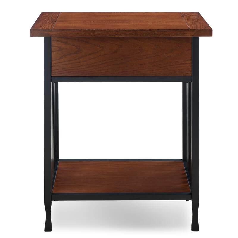 Carbon Loft Peter Oak Side Table with Drawer
