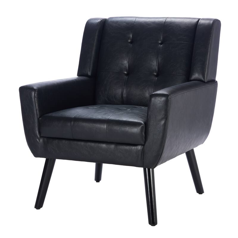 20.4'' Seat Wide Accent Chair with Tufted Back,Upholstered Armchairs for Living Room
